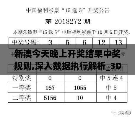 新澳今天晚上开奖结果中奖规则,深入数据执行解析_3DM8.732