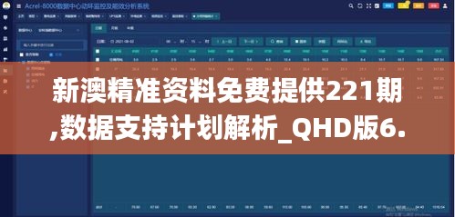 新澳精准资料免费提供221期,数据支持计划解析_QHD版6.399