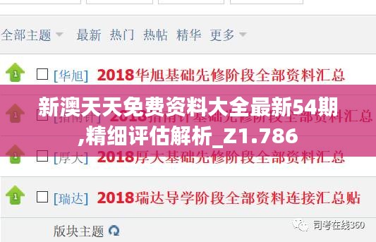 新澳天天免费资料大全最新54期,精细评估解析_Z1.786